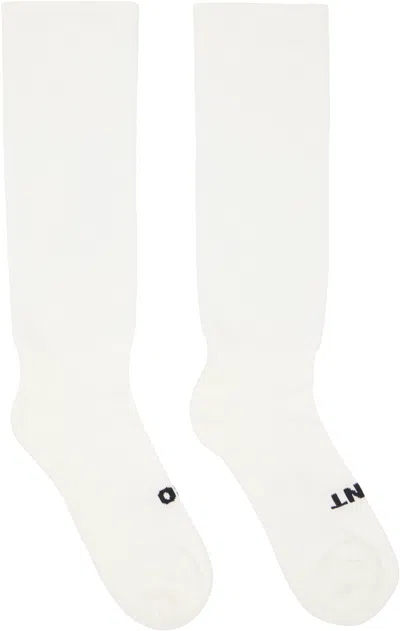 Rick Owens Off-white Temple 'so Cunt' Socks