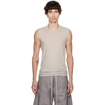 Rick Owens Off-white Tower Basic Sl Tank Top In Neutral