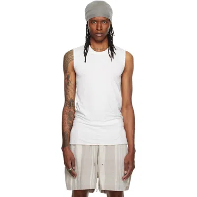 Rick Owens Off-white Tower Basic Sl Tank Top In 11 Milk