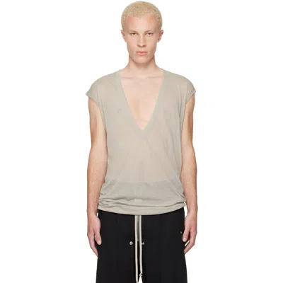 Rick Owens Off-white Tower Dylan T-shirt In Brown