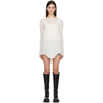 Rick Owens Off-white Tower Gigi Tank Top In 11 Milk
