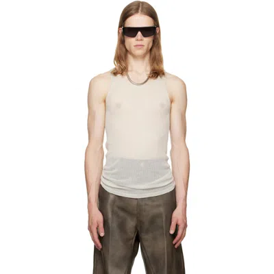 Rick Owens Off-white Tower Pony Tank Top In Neutral