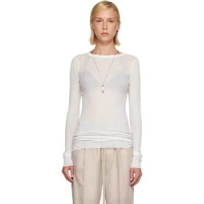 Rick Owens Off-white Tower Rib Ls T-shirt