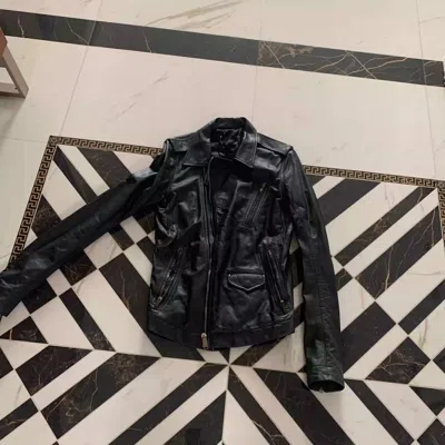 Pre-owned Rick Owens Old '89 Leather Jacket In Black