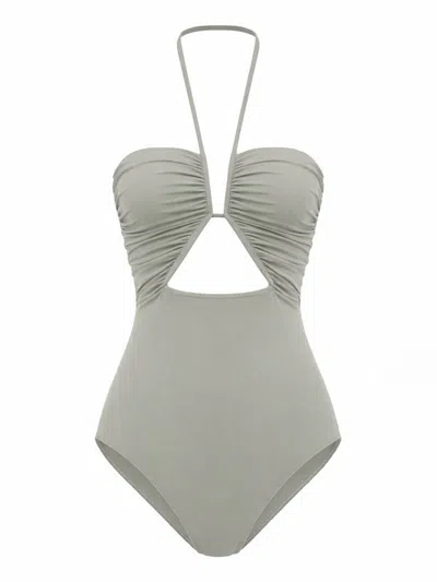 Rick Owens One Piece Swimsuit In Brown