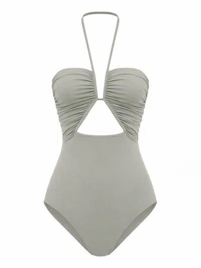 Rick Owens One Piece Swimsuit In Gray
