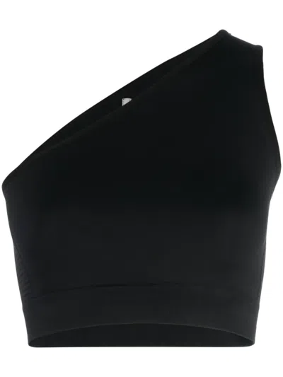 Rick Owens One-shoulder Cropped Top In Black