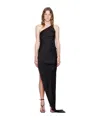 Rick Owens One-shoulder Dress In Black