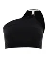 Rick Owens Hydra One-shoulder Bikini Top In Black