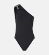 Rick Owens One-shoulder Swimsuit In Black