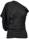 Rick Owens One Shoulder Top In Black