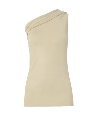 Rick Owens One-shoulder Top In Neutral