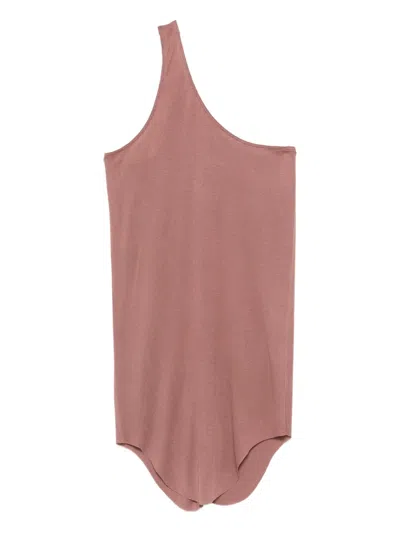 Rick Owens One-shoulder Top In Pink