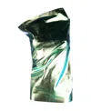 Rick Owens Athena Metallic One-shoulder Dress In Green