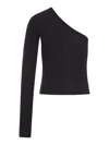 Rick Owens One-sleeve T-shirt In Black