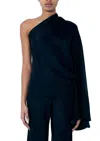 Rick Owens One Shoulder Top In Black