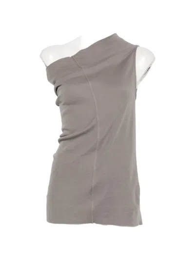 Rick Owens One-shoulder Top In Gray