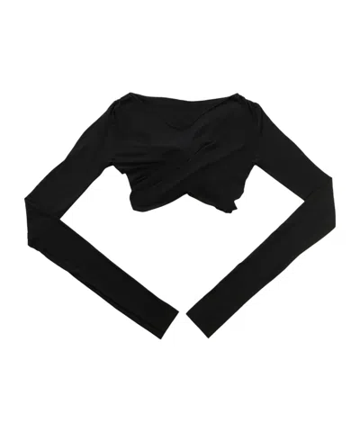 RICK OWENS OPEN-BACK CROPPED TOP
