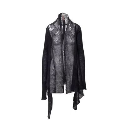 Rick Owens Open Front Sweater - '00s In Black