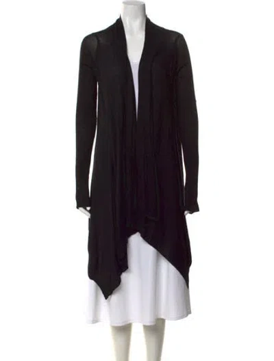 Pre-owned Rick Owens Open Front Sweater In Black