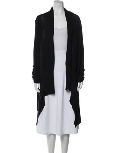 Pre-owned Rick Owens Open Front Sweater In Black