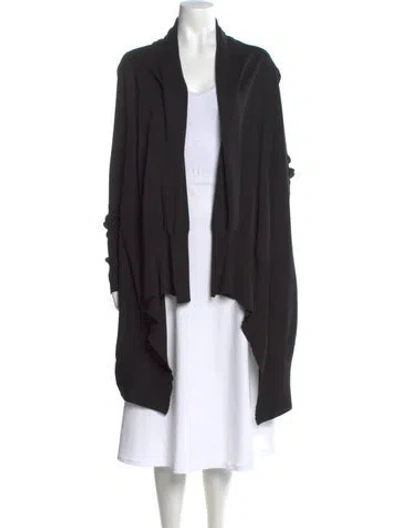 Pre-owned Rick Owens Open Front Sweater In Black