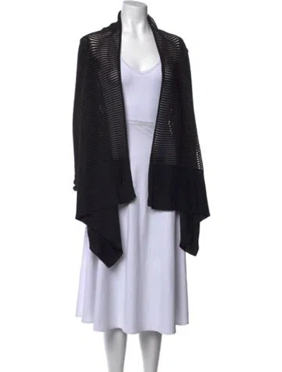 Pre-owned Rick Owens Open Front Sweater In Black