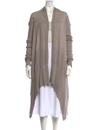 Pre-owned Rick Owens Open Front Sweater In Gray