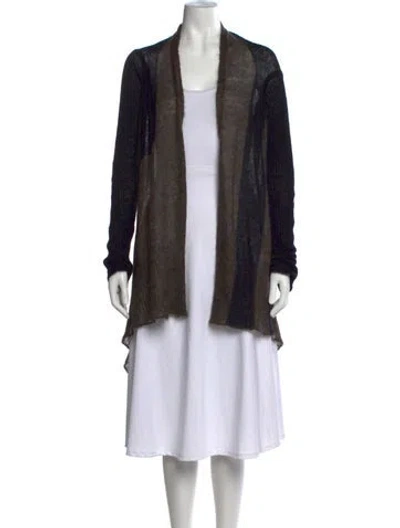 Pre-owned Rick Owens Open Front Sweater In Grey