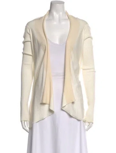 Pre-owned Rick Owens Open Front Sweater In Neutral