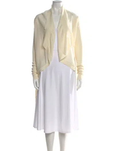 Pre-owned Rick Owens Open Front Sweater In Neutral