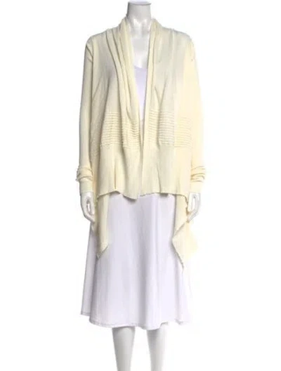 Pre-owned Rick Owens Open Front Sweater In Neutral