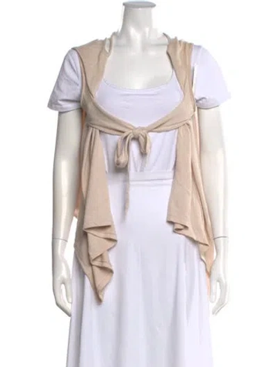 Pre-owned Rick Owens Open Front Sweater In Neutrals