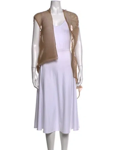 Pre-owned Rick Owens Open Front Sweater In Neutrals