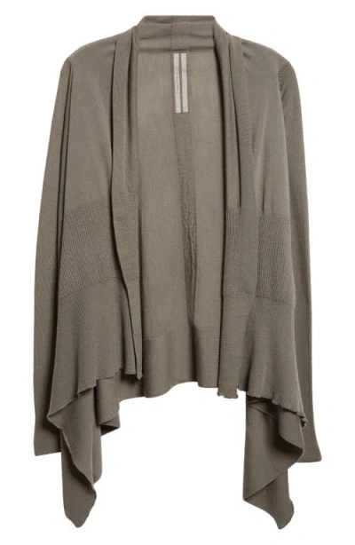 RICK OWENS RICK OWENS OPEN FRONT VIRGIN WOOL CARDIGAN