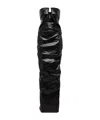 Rick Owens Form-fitting Black Evening Dress With Cutout Neckline In Black