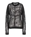Rick Owens Open-knit Sheer Jumper In Black