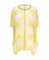 Rick Owens Minerva Draped Geometric-print Top In Nude