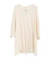 Rick Owens Open-necked Black Shirt In White