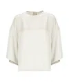 Rick Owens Open-necked Black Shirt In White