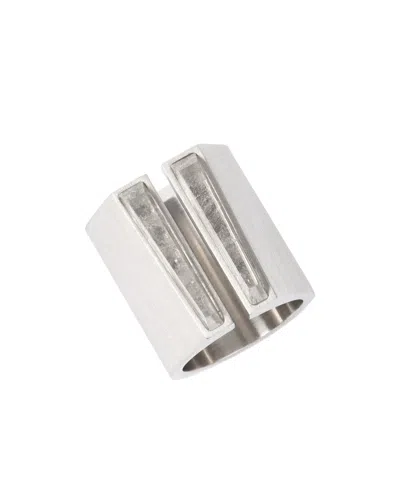 Rick Owens Open Ring In White