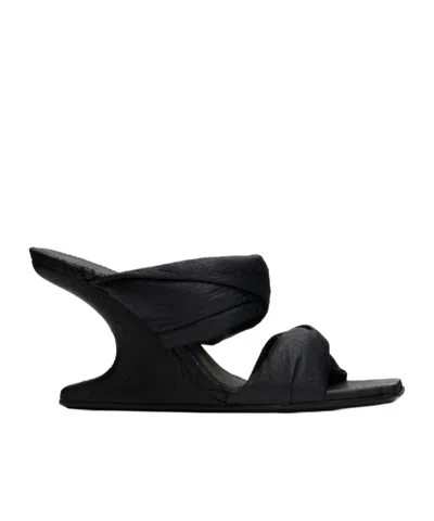Rick Owens Open-toed High-heeled Sandals In Black