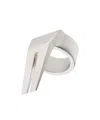 Rick Owens Open Trunk Ring In Gray