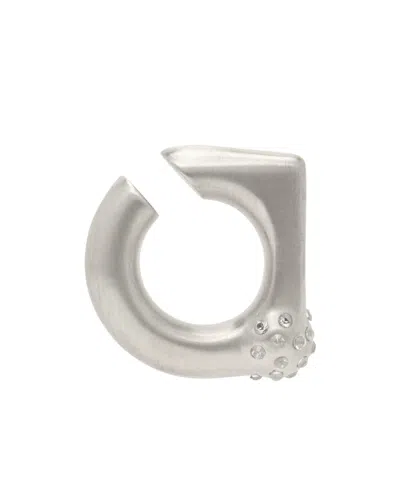 Rick Owens Orb Ring In Burgundy