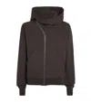 Rick Owens Organic Cotton Mountain Hoodie In Brown