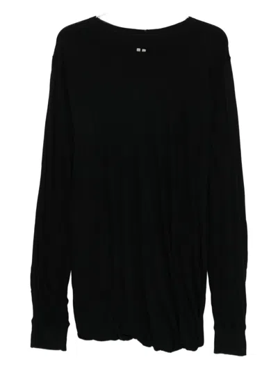 Rick Owens Organic Cotton T-shirt In Black
