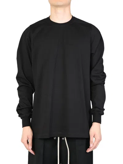 Rick Owens Organic Cotton T-shirt In 09 Black