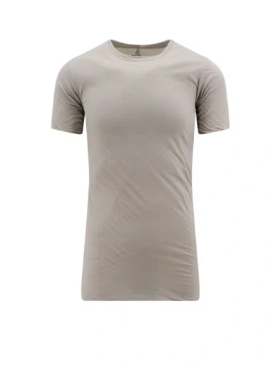 Rick Owens Organic Cotton T-shirt In Grey