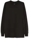 Rick Owens Black Porterville Baseball Sweatshirt In Grey