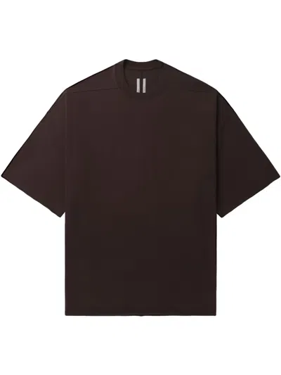 Rick Owens Organic Cotton T-shirt In Red